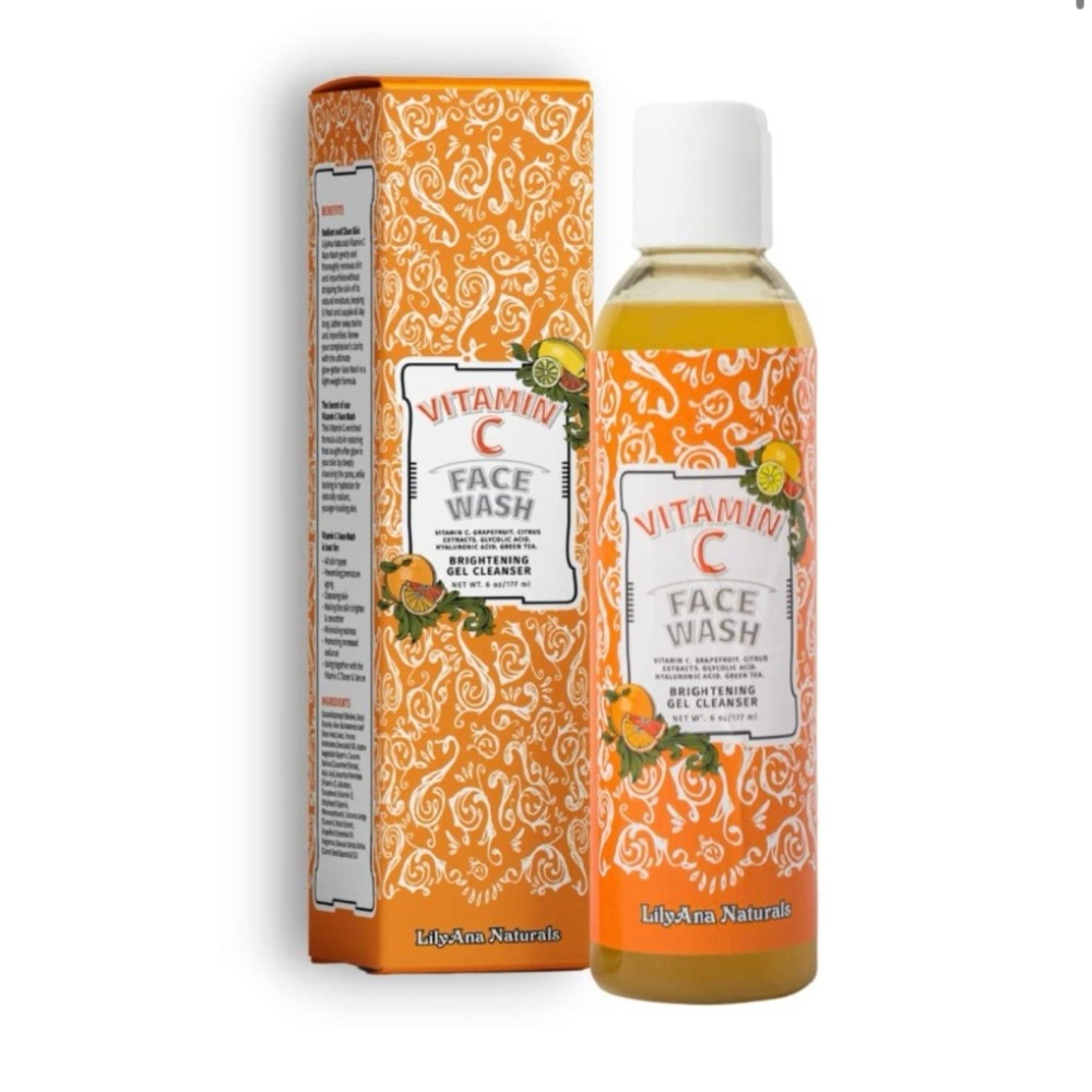 LilyAna Naturals - Vitamin C Face Wash - NET WT 6.35 fl oz/188ml - NWT in Box